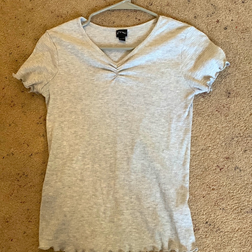 Grey Art Class Top